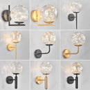 Axyaa LED Glass Sphere Wall Lamp for Bedroom Living Room Dining Room Lighting