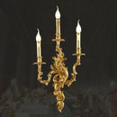 Axyaa Copper Candle Wall Lamp: European Style for Living Room, Bedroom, Dining Room