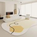 Axyaa Plush Cloakroom Rug: Modern Style Irregular Shapes Carpet, Soft Fluffy Floor Mat