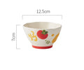 Axyaa Cute Straw Hat Dessert Plate - Delicate Ceramic Fruit Breakfast Tableware