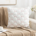 Axyaa Plush Solid Color Easter Pillowcase Cojines 45X45 for Home Sofa