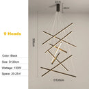 Axyaa LED Ceiling Chandelier: Modern Stair Indoor Lighting Fixture for Home Decoration
