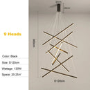 Axyaa Modern LED Stair Ceiling Chandelier: Stylish Indoor Lighting Fixture for Home, Hotel, Bedroom