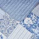 Axyaa Paisley Printed Queen Quilt Set with Matching Shams