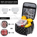 Axyaa Paisley Bandanna Border Insulated Lunch Bag - Portable Thermal Lunch Box