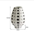 Axyaa Spotted Ceramic Vase: Modern Home Decor for Dining & TV Cabinet