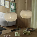 Axyaa Nordic Rustic Fabric Pendant Lights for Minimalist Living Room Decor