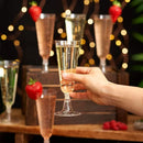 Axyaa 150ml Disposable Champagne Flutes Clear Toasting Glasses for Weddings