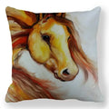 Axyaa Horse Printed Pillowcase 45x45cm Polyester Home Sofa Decor Throw Pillow Cover