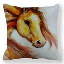 Axyaa Horse Printed Pillowcase 45x45cm Polyester Home Sofa Decor Throw Pillow Cover