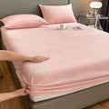 Axyaa Plush Velvet Fitted Sheet Set 3-Piece - High Quality Soft Mattress Cover & Pillowcase