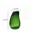 Axyaa Green Flower Arrangement Vase - Elegant Living Room Dining Table Decor