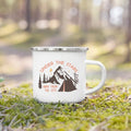 Axyaa Adventure Campfire Party Camping Mug - Mountain Handle Cup Gifts for Camper