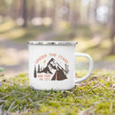 Axyaa Adventure Campfire Party Camping Mug - Mountain Handle Cup Gifts for Camper