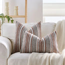 Chenille Striped Pillowcase Cojines by Axyaa for Light Luxury Decor in Living Room