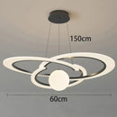 Axyaa Modern LED Pendant Chandeliers for Living Room and Dining Room Lighting