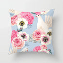 Axyaa Flower Butterfly Pattern Decorative Pillowcase for Home Sofa.