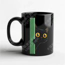 Axyaa Black Cat Ceramic Mug 12oz - Ideal Coffee Cup for Cat Lovers