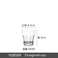 Axyaa Acrylic Transparent Tea Mugs Set - Multi-size Handy Water Glass Kitchen Drinkware
