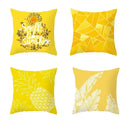 Pineapple Leaf Cushion Cover - Axyaa Summer Yellow Decor Pillowcase