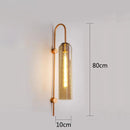 Axyaa Glass Wall Lamp for Luxury Bedside Light in Hotel Bedroom