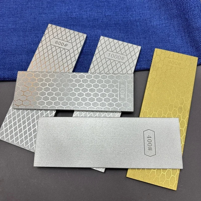 Axya Double Sided Knife Sharpener - Premium Quality Diamond Plate Stone