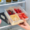 Axyaa Portable Fruit & Snack Storage Box: Home Living Room Refrigerator Sealed Bento Box