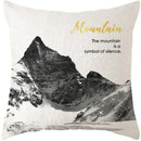 Axyaa Plants Print Linen Cushion Cover for Stylish Home Decor 45*45cm