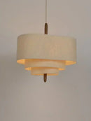 Axyaa Wabi Sabi Cloth Ceiling Lamp: LED Island Pendant Chandelier for Home Decor