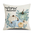 Axyaa Thanksgiving Pumpkin Maple Leaf Pillow Cover