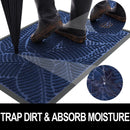 Axyaa Non-Slip Indoor Outdoor Door Mat - Dirt Trapper Washable Entryway Rug