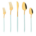 Axyaa Stainless Steel Cutlery Set - Fork Spoon Knife Dinnerware Flatware
