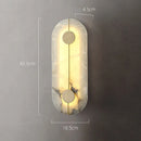 Axyaa Copper Marble LED Wall Light for Modern Luxury Living Room Decor