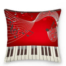 Axyaa Music Note Cushion Cover 45x45cm Pillowcase Decorative Pillow Home Decor