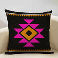 Axyaa Geometric Aztec Boho 45x45cm Linen Pillowcase for Home Sofa Decor
