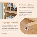 Axyaa Arched 8-Tier Shoe Cabinet with Adjustable Shelves
