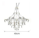 Axyaa Firefly Crystal Chandelier: Modern Art Deco Stainless Steel Lighting