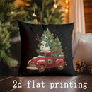 Axyaa Christmas Magic Pillow Covers for Sofa, Bedroom, Car - Rectangular Cushion Cover