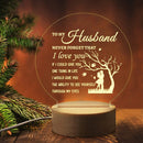 Axyaa 3D Night Light Wooden Base Acrylic LED Lamp, Personalized Gift
