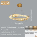 Axyaa Italian Crystal Chandelier: Luxury Minimalist Lighting for Elegant Living Spaces