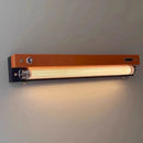 Axyaa Dimmable LED Wall Sconce, Elegant Orange & Black Metal Design