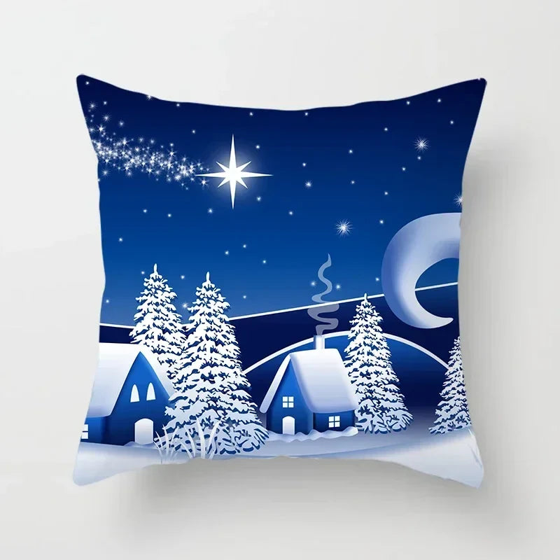 Axyaa Christmas Home Pillowcases Printed Bed Decoration Cushion Covers