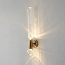Axyaa Stainless Steel Glass Wall Lamp for Living Room and Bedroom