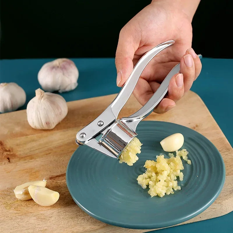 Axyaa Stainless Steel Garlic Press Squeezer Mincer Tool for Kitchen
