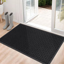 Axyaa Outdoor Indoor Welcome Mat, Heavy Duty Super Absorbent Dirt Trapper Waterproof Mat