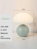 Axyaa Mushroom USB Socket Table Lamp, Bedside Bedroom Night Light