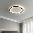 Axyaa Modern Round LED Ceiling Lamp for Bedroom, Dimmable Living Room Lighting