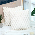 Axyaa Winter Plush Cushion Cover - Sofa Bed Room Decor Pillowcase