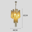 Axyaa Wave Tassel Chandelier: Nordic Minimalist Luxury for Art Study and Bedroom