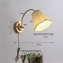 Axyaa Wood LED Wall Sconce Modern Rotatable 2 Arms Stair Light